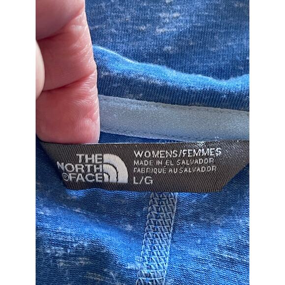 North Face Top Short Sleeve Blue V Neck Lightweight Casual Large - Picture 5 of 5
